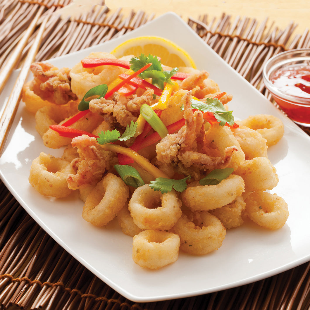 Calamari Lightly Dusted IQF 3-5 in.