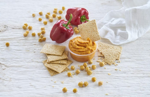Summer Fresh, Red Pepper, Hummus, With Crackers